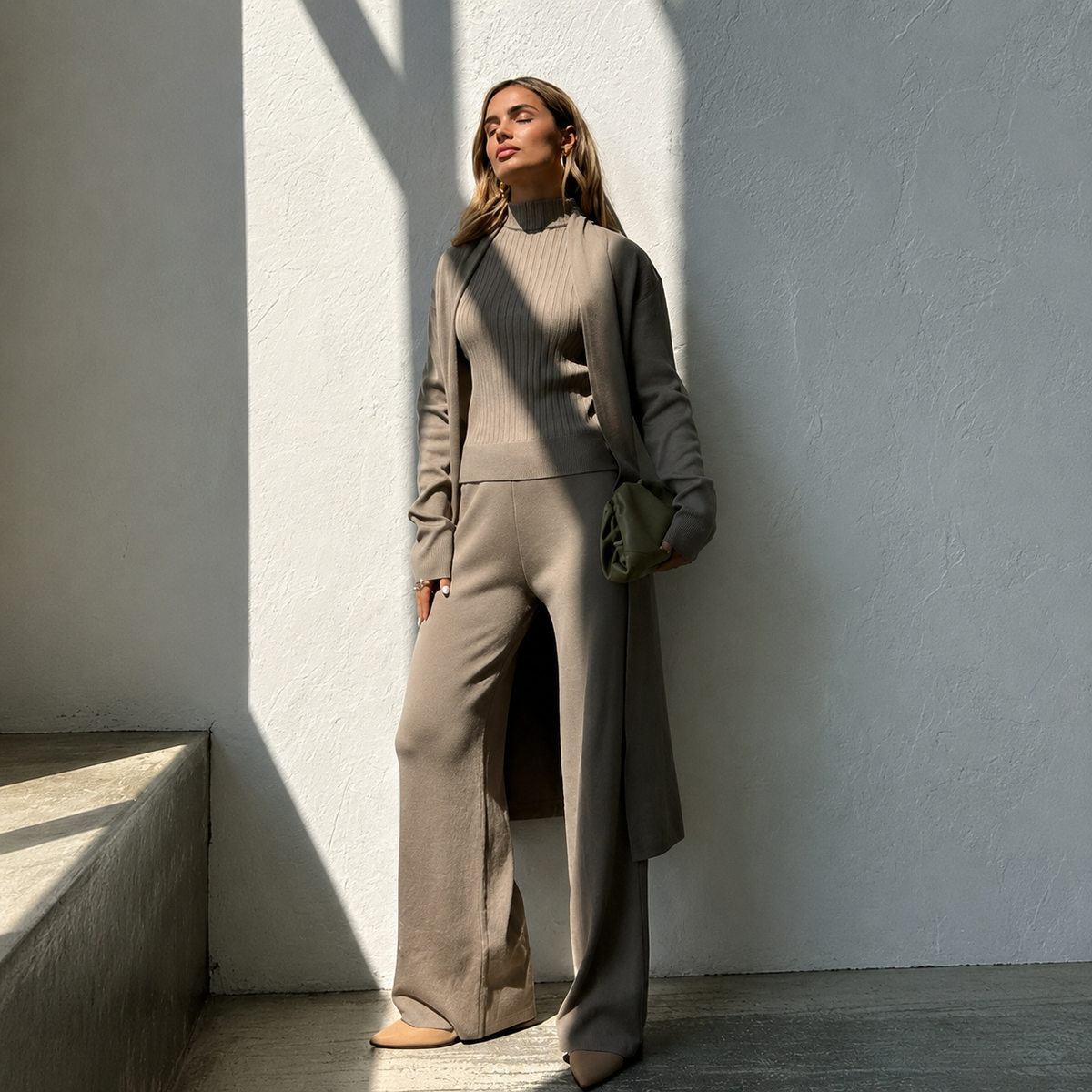 Ensemble 3 Pièces Élégant pour Femme – Style Chic