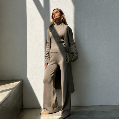 Ensemble 3 Pièces Élégant pour Femme – Style Chic