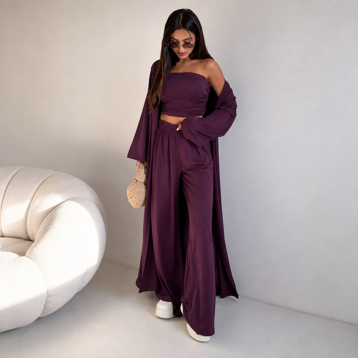 Ensemble 3 pièces femme – Style chic